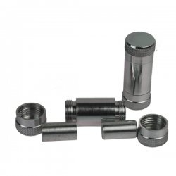 Alu Pollen Presse, ca. 55 mm hoch, ca. 2cm Ø 