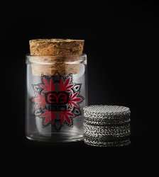 AMAZEDsteel gauzes in glasstube, Box 20 x 25 pcs., 16.5mm Ø 