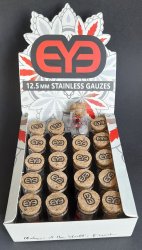 AMAZEDsteel gauzes in glasstube, Box 20 x 25 pcs., 12.5mm Ø 