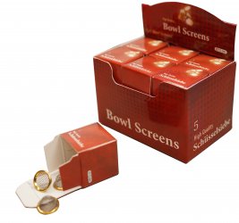 Steel Bowl Sieves, 12 x 5 pieces, 12 mm diameter, one display 