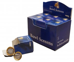 Steel Bowl Sieves, 12 x 5 pieces, 15 mm diameter, one display 