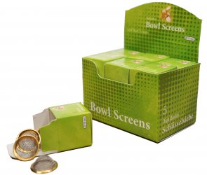 Steel Bowl Sieves, 12 x 5 pieces, 18 mm diameter, one display 