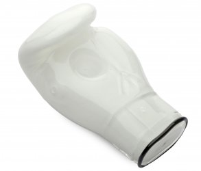 GLASS HAND-Pipe white, 10cm, 1 piece 