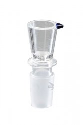 GLAS Steckkopf, Trichter, schmal, 18.8er Schliff 