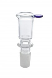 GLAS Steckkopf, Zylinder, tief, 18.8er Schliff 