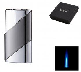 Eurojet lighter Jet chrome/dark-gun, shiny, 1 piece 