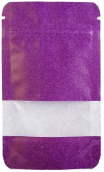 PURPLE kraft paper bag, 140 x 85 mm, with window, 50 pcs. 
