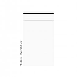 Polybeutel 4 mal 6cm, 90my, BLACK LINE, VE500 