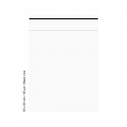 Polybeutel 5,5 mal 6,5cm, 90my, VE500, BLACK LINE 