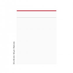 Polybeutel 5,5 mal 6,5cm, 90my, VE500, RED LINE 