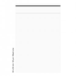 Polybeutel 6 mal 8 cm, 90my, VE500, BLACK LINE 