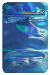 Mylarbeutel 140 x 85 mm, 50 pcs., BLUE HOLOGRAPHIC 
