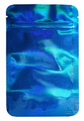 Mylarbeutel 140 x 85 mm, 50 pcs., DARK BLUE HOLOGRAPHIC 