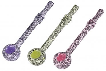 Doodle Glass Pipe 13cm, 1 piece 