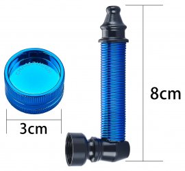 Metal Pipe 8 cm long + Mini Grinder + Screens 