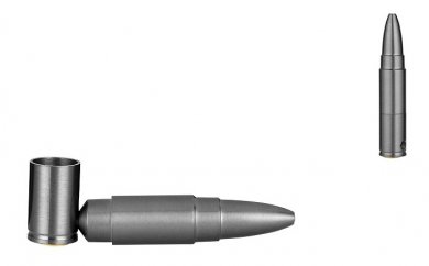 Metal pipe, matt anthracite, projectile shaped 