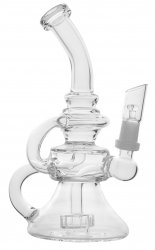 Dab Rig Recycler with drum percolator + double chamber 