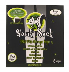 SKUNK Sack Black Large 6 pcs., 190x178mm 