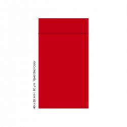 Polybeutel 4 mal 6cm, 90my, RED COLOR, VE500 
