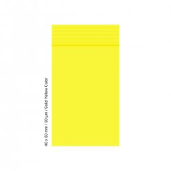 Polybeutel 4 mal 6cm, 90my, YELLOW COLOR, VE500 