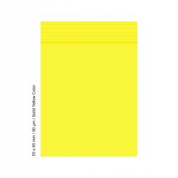 Polybag 5.5 x 6.5cm, 90my, YELLOW COLOR, 500 Pcs. 