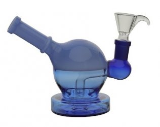Blue Mini Sphere Bong, 15cm 