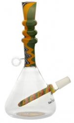 oil Bong, Black Artwork Hookah Bong, 20cm 