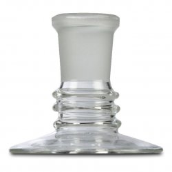 Glass head holder, 18.8 cut, height approx. 6,8cm 