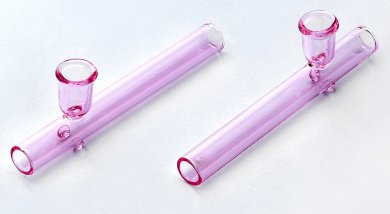 Glas Kawumm, PINK Shotgun Pipe, 12mm Ø, 10cm 