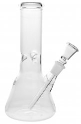 Glass Bong, Clear Beaker Bong, 20cm 