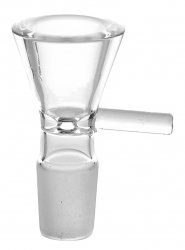 GLASS plug head, 14.5er, clear, 1 piece 