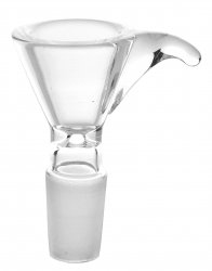 GLASS plug head, 14.5er, clear, 1 piece 