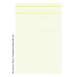 Polybag 6 x 8cm, 90my, TRANSPARENT YELLOW, 500 Pcs. 