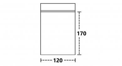 Zip Bag 12.0cm x 17.0cm, 100 Pc. 