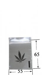 Zip bag 5,5 mal 6,5 cm LEAF VE100 