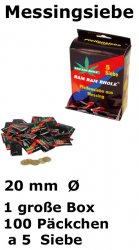 Brass Screens 20mm-BOX-100 Pc. each 5 