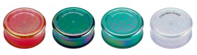 Plastik Grinder RAINBOW, 61mmØ, 3-parts with stash, 1 piece 