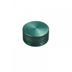 CNC Aluminium Grinder, 2 Parts, 39 mm Ø, Green 