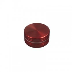 CNC Aluminium gGinder, 2 Parts, 39 mm Ø, Red 