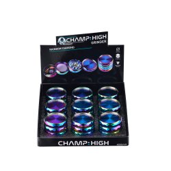 Metall-Grinder, 40mmØ, 4-teilig, Rainbow Diamond 