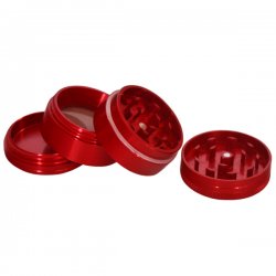 CNC Aluminum Grinder 4 Parts 39 mm Ø red 