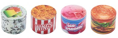 Metall-Grinder, 50mmØ, 4-teilig, FOOD 