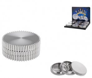 Grinder, metal, 3 parts, 55mmØ, 25mm high 