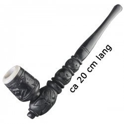 Wooden Pipe Soapstone Use-20cm 