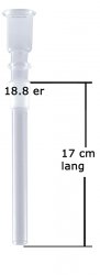 Glass Shillum Cylinder 18.8-17cm 