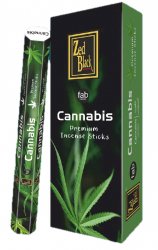 Incense, Zed Black, CANNABIS, 6 Packs à 20 Räucherstäbchen 