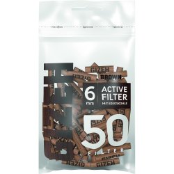 Gizeh ACTIV Filter Slim 1x50er, Brown, 6mmØ 