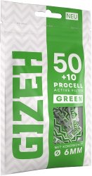 Gizeh ACTIV Filter PROCELL, 1x 50+10, green, 6mmØ 
