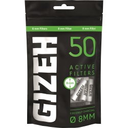 GIZEH BLACK Active Filter Regular, 1x50, 8mmØ 