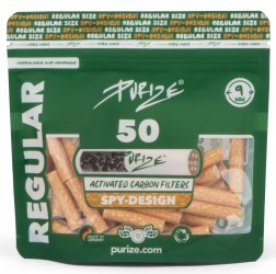 PURIZE Aktivkohlefilter SPION, 1x50er, 9mmØ Regular 